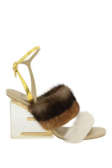 fendi ff mink heels|Fendi first sandals.